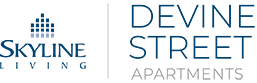 Devine Street Apartments logo.